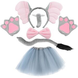 2296 Gray Elephant 7-piece Animal Costume